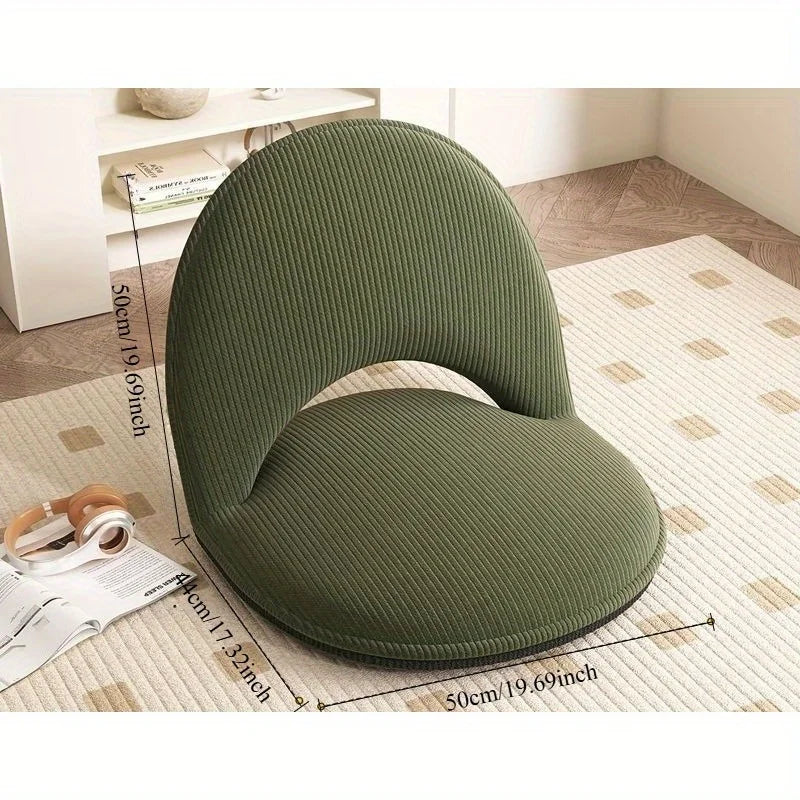 Foldable Backrest Tatami Lounger for Sitting & Sleeping, Small Space Bed for Bay Window Guest, Convertible Floor Cushion Chair by PurelyhomeDeco
