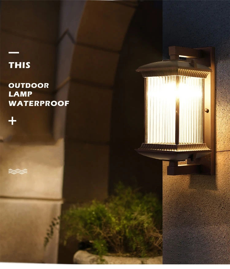 Aegis Outdoor Wall Lamp by PurelyhomeDeco