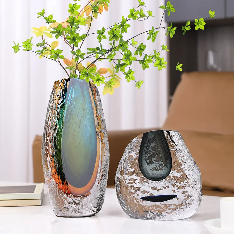Prism Fade Glass Vase by PurelyhomeDeco