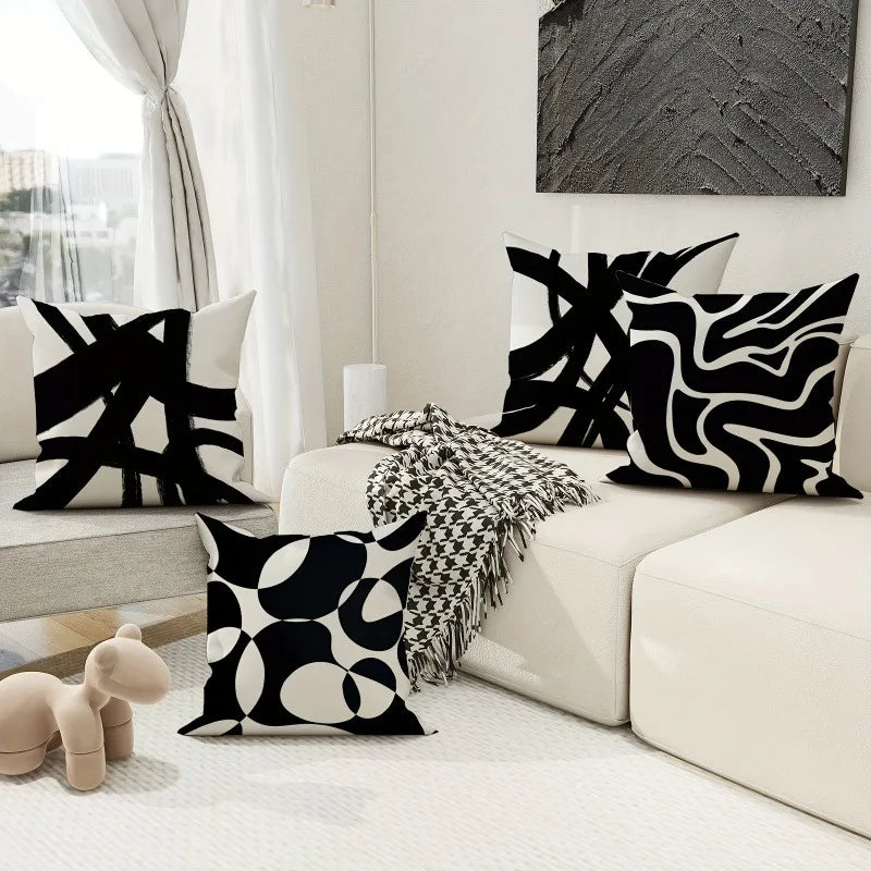 Noir Line Pillow Set by PurelyhomeDeco