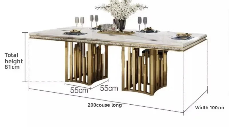 VELORIA™Italian White Marble Dining Set by PurelyhomeDeco