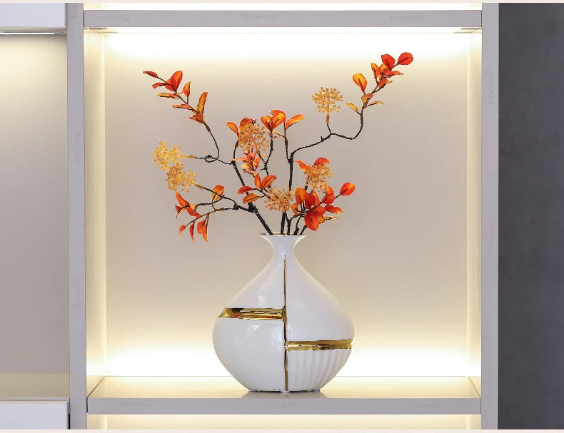 Golden Stripes Vase by PurelyhomeDeco