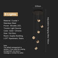 LustraCube™ Crystal LED Pendant Light – Luxury Gold & Chrome Hanging Chandelier for Living Rooms, Staircases & Modern Villas by PurelyhomeDeco