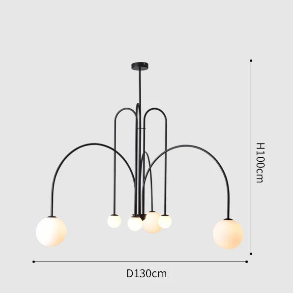 Linea Nordic Chandelier by PurelyhomeDeco