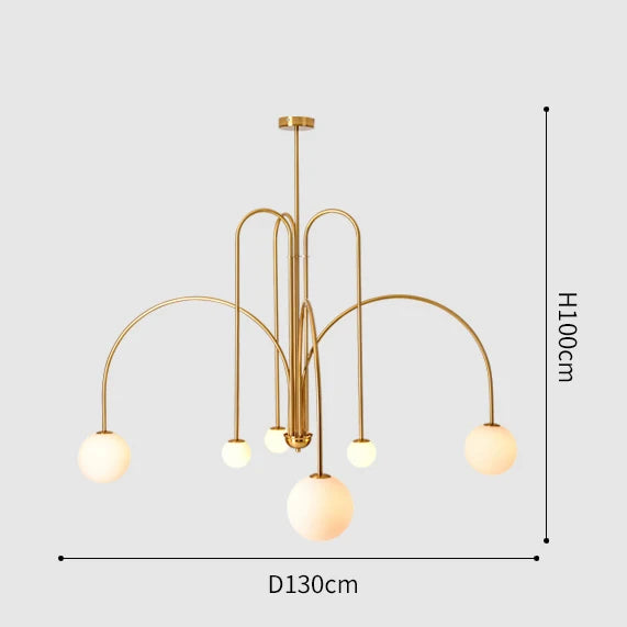 Linea Nordic Chandelier by PurelyhomeDeco