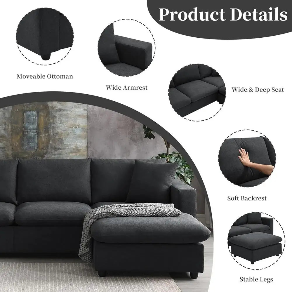 AURELION SHADOW™ Cloud Sectional by PurelyhomeDeco