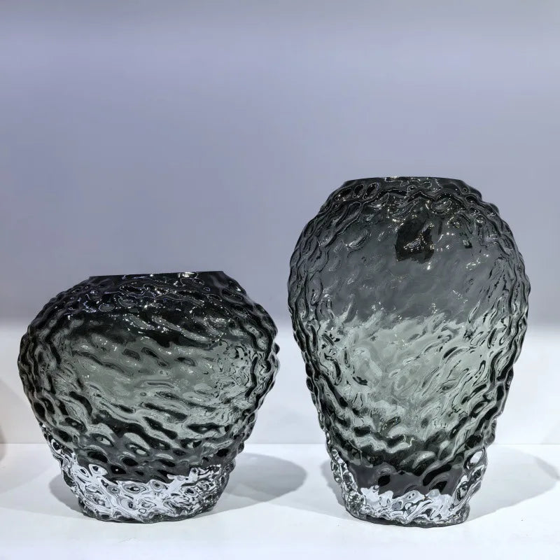 Amber Ripple Vase by PurelyhomeDeco