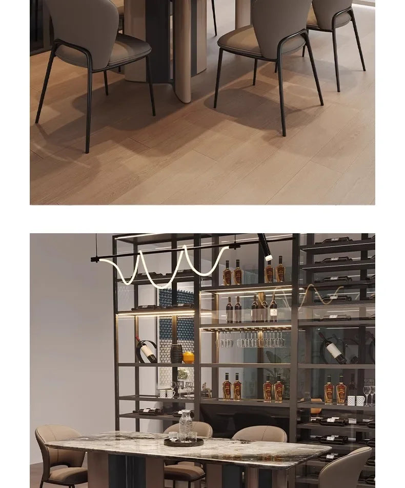 INKÉRA™ Italian Extendable Ink Stone Dining Set (140–220 cm) by PurelyhomeDeco