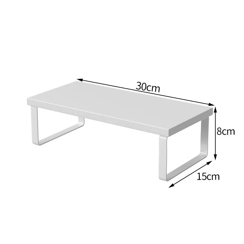 Multiple sizes desktop with elevated laptop display