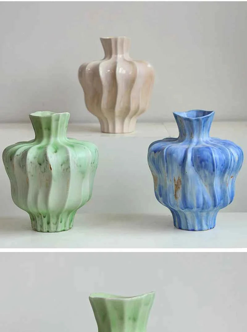 Luxe Blossom Curve Vase by PurelyhomeDeco
