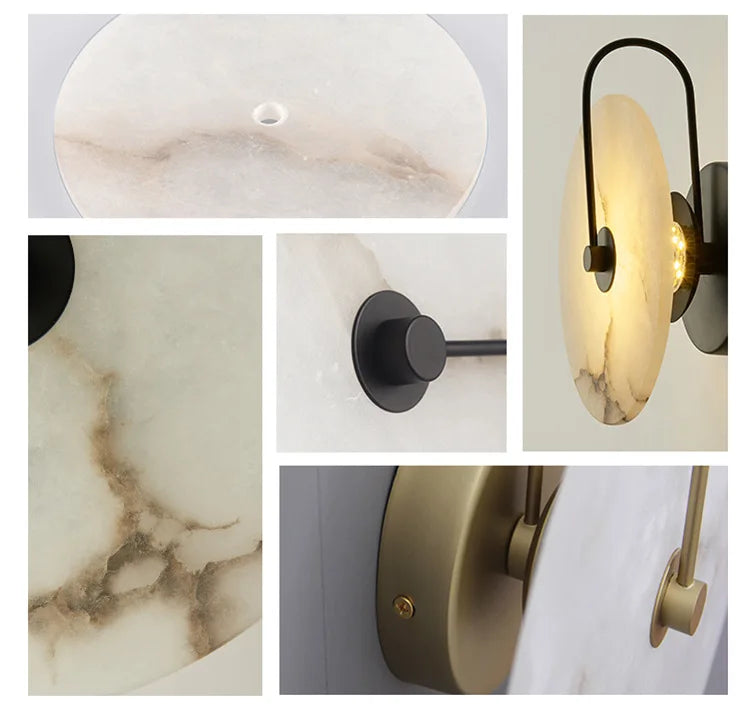 Selene Stone Wall Lamp by PurelyhomeDeco