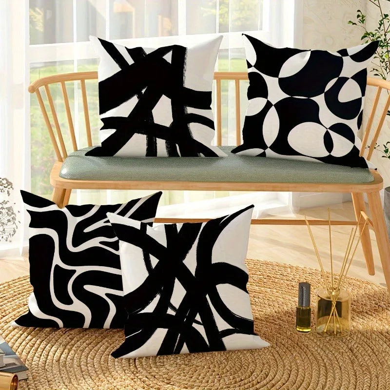 Noir Line Pillow Set by PurelyhomeDeco