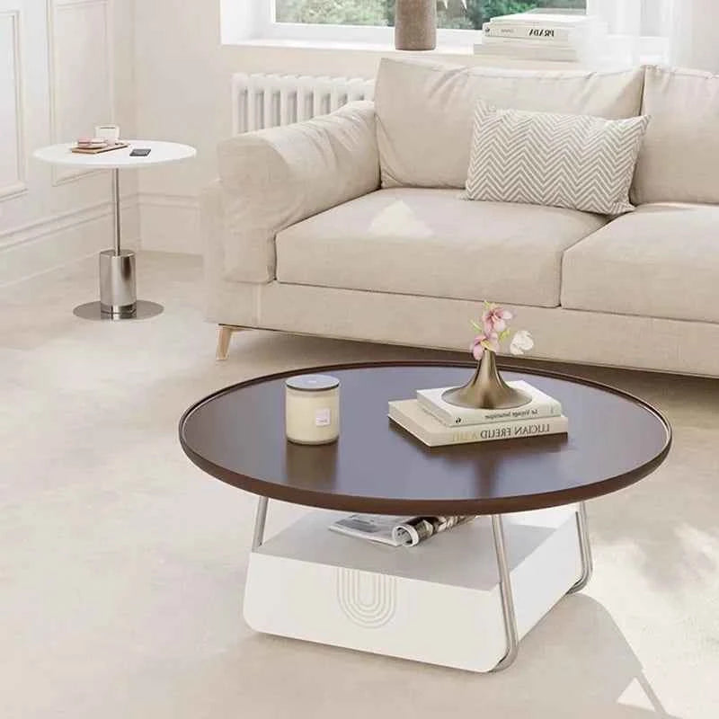 Serelune™ Cream Marble Coffee Table by PurelyhomeDeco