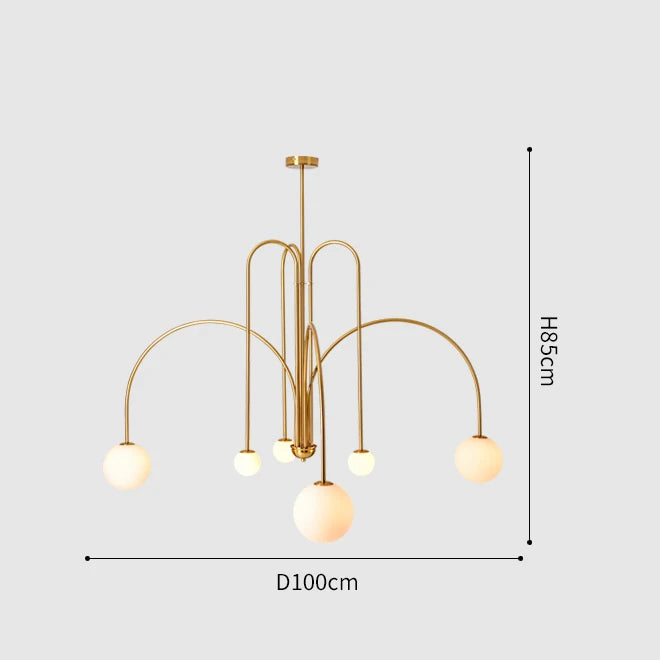 Linea Nordic Chandelier by PurelyhomeDeco