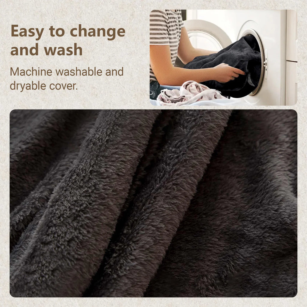 100CM×100CM×60CM, adult beanbag chair with padded beanbag inside, memory foam chair, soft flannel washable cover, ideal reading seat for bedrooms and dorms. by PurelyhomeDeco