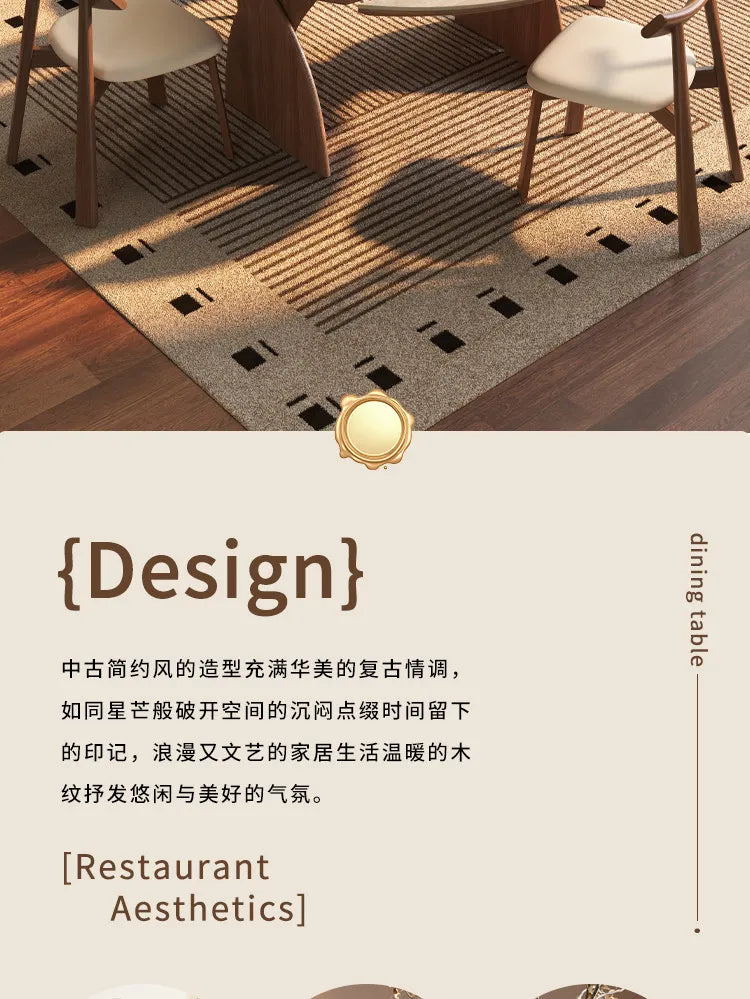 Modern Wood Design Dining Table 6 Person Luxury Extendable Round Dining Table Restaurant Nordic Mesas De Comedor Furniture Home by PurelyhomeDeco