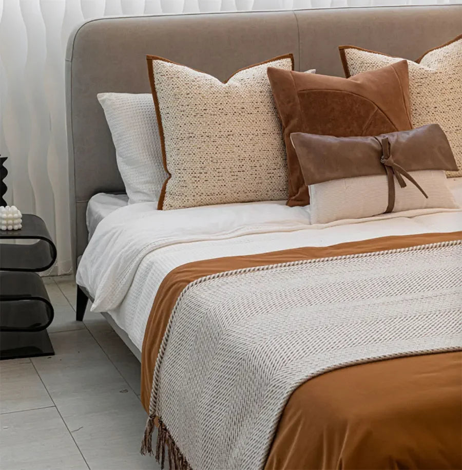 Caramel Aura Cushion by PurelyhomeDeco