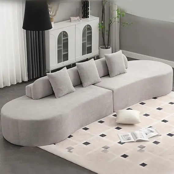 ARCOVA GRAND™ 130.5" Curved Sectional | Sculptural Cloud Couch by PurelyhomeDeco