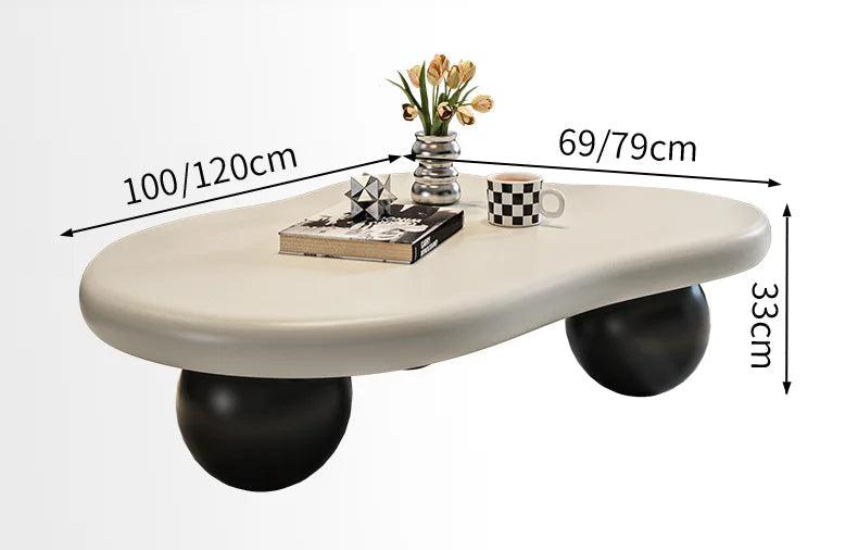 NUVORA™ Cream Cloud Coffee Table by PurelyhomeDeco