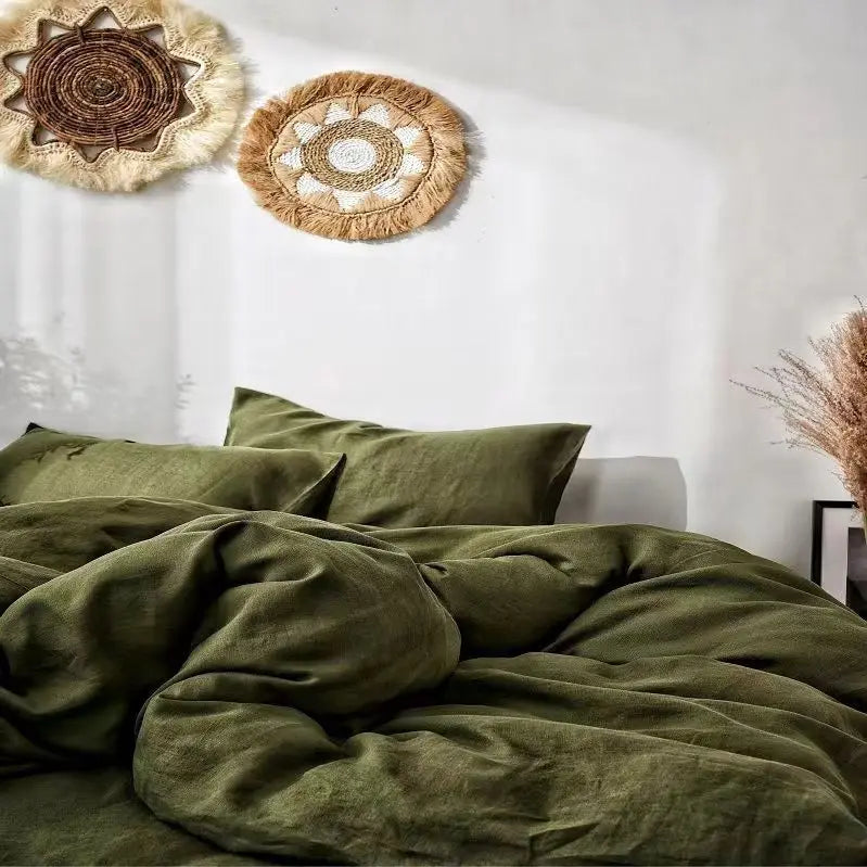VELARÉ™ Natural French Linen Duvet Cover – Durable, Breathable, Luxury Home Textiles by PurelyhomeDeco