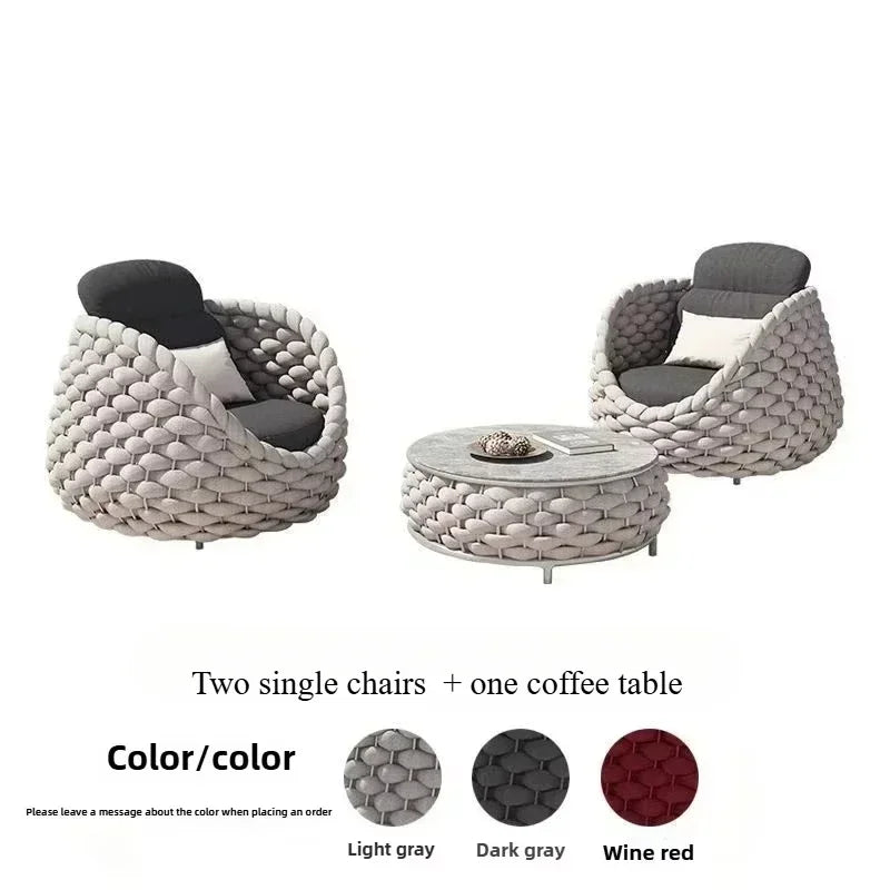 BistroLuxe™ — Luxury All-Weather Rattan Bistro Set for Elegant Outdoor Living by PurelyhomeDeco