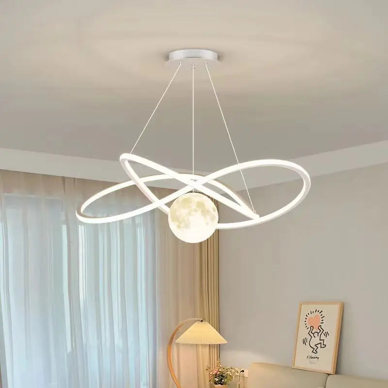 Luna Lux – Moon Shaped Designer Pendant Lamp by PurelyhomeDeco