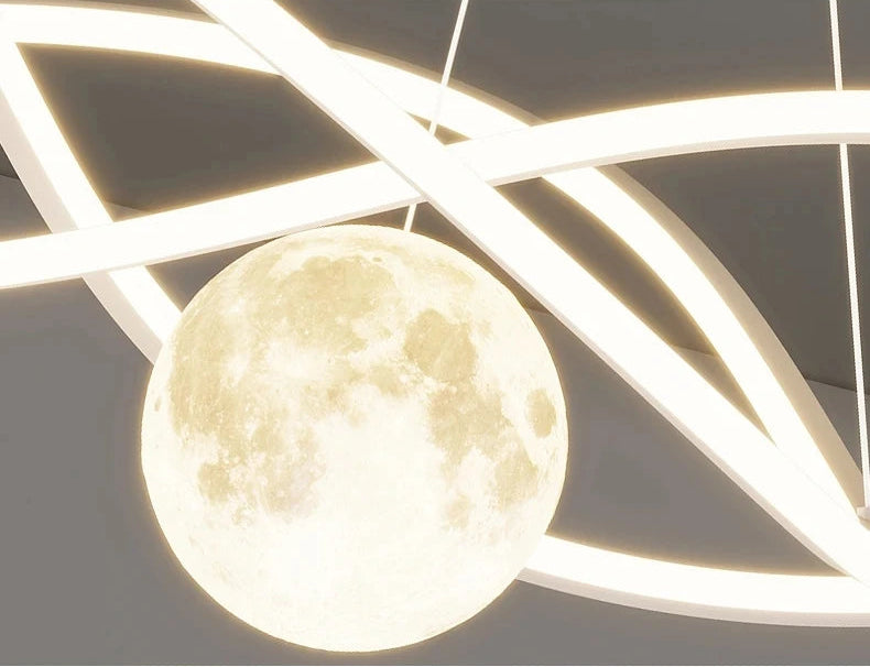 Luna Lux – Moon Shaped Designer Pendant Lamp by PurelyhomeDeco