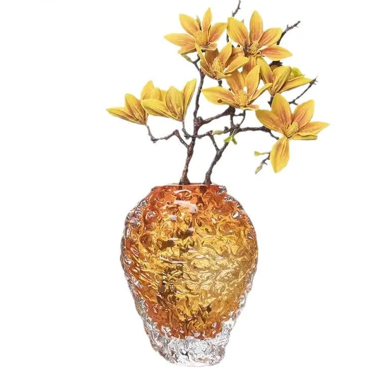 Amber Ripple Vase by PurelyhomeDeco