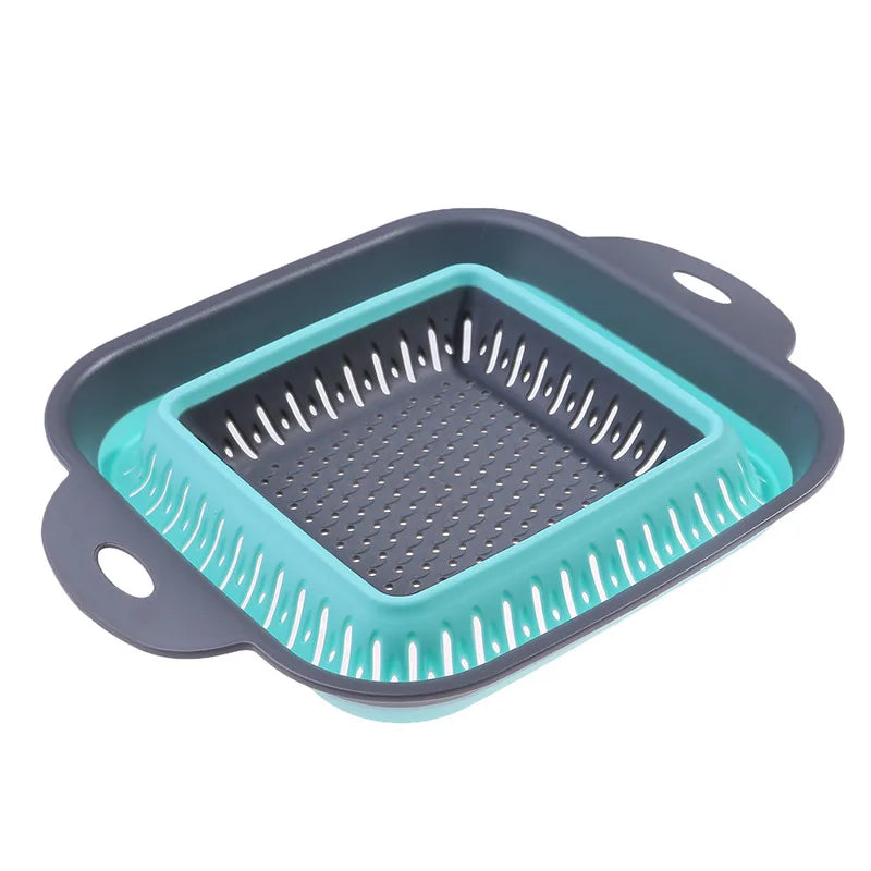 Folding Silicone Kitchen Storage Basket