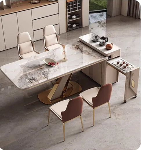 DESORA™ Designer Marble Dining Set by PurelyhomeDeco