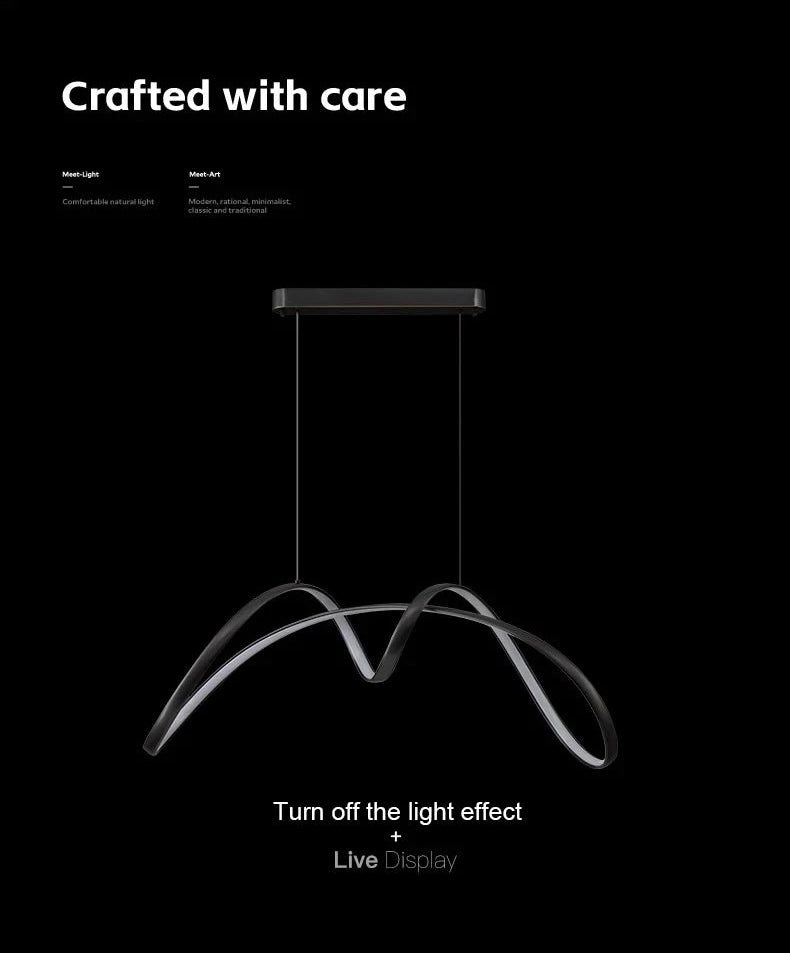 Élan Linea – Modern Minimalist LED Luxury Chandelier | Restaurant · Bedroom · Bar Lighting by PurelyhomeDeco