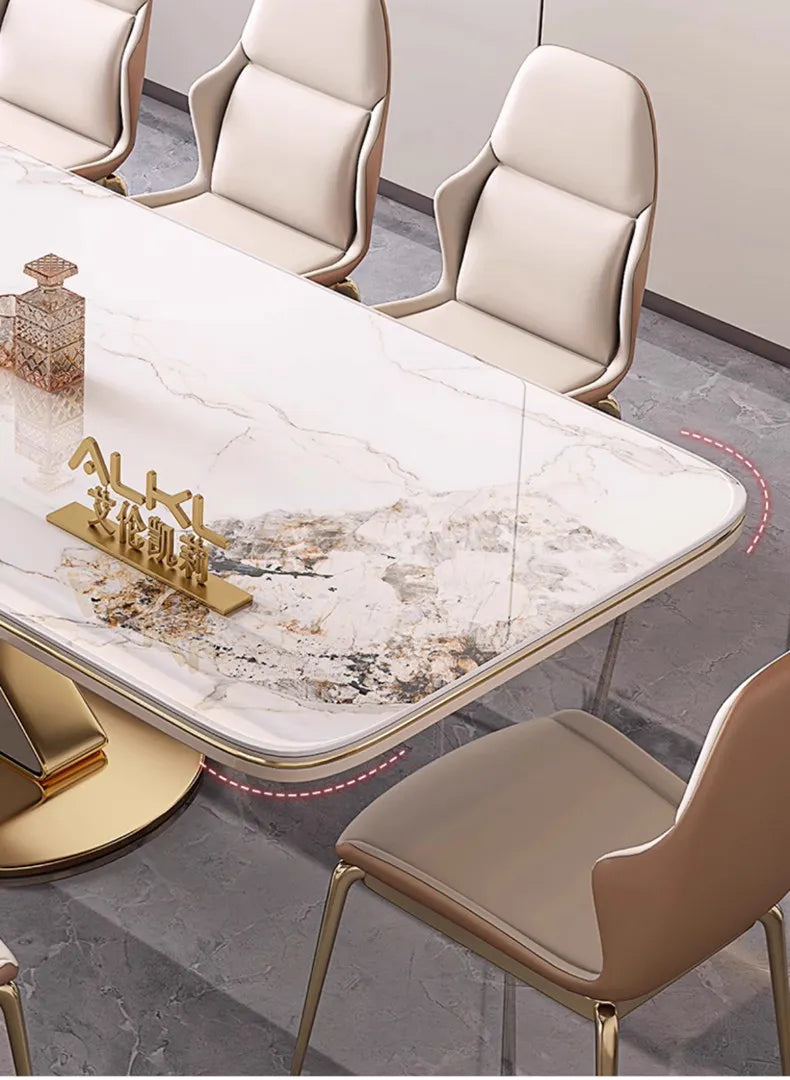 DESORA™ Designer Marble Dining Set by PurelyhomeDeco