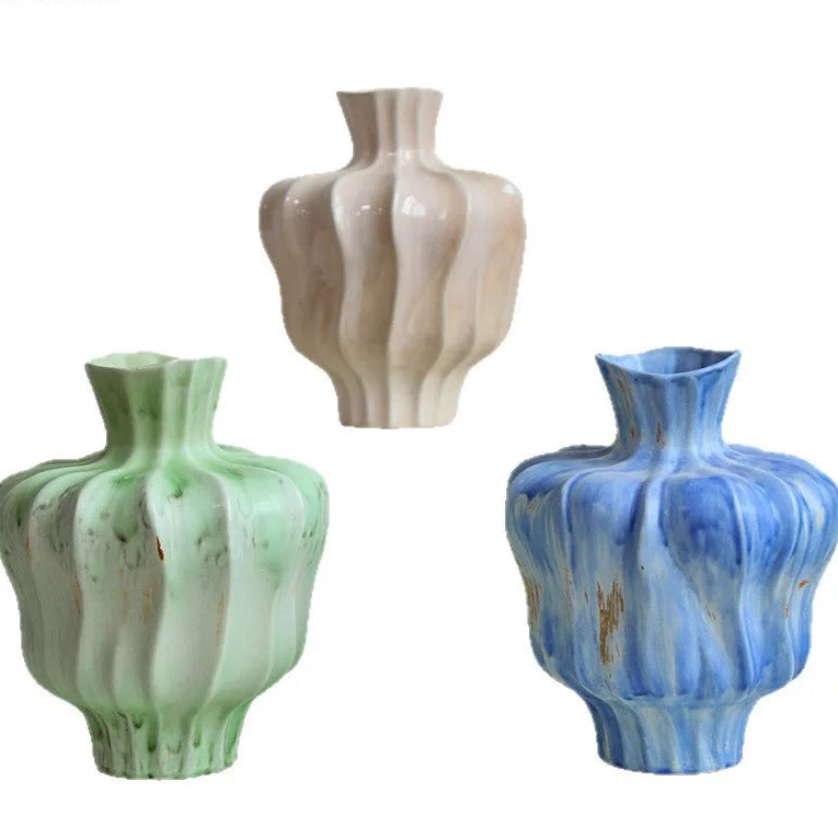 Luxe Blossom Curve Vase by PurelyhomeDeco