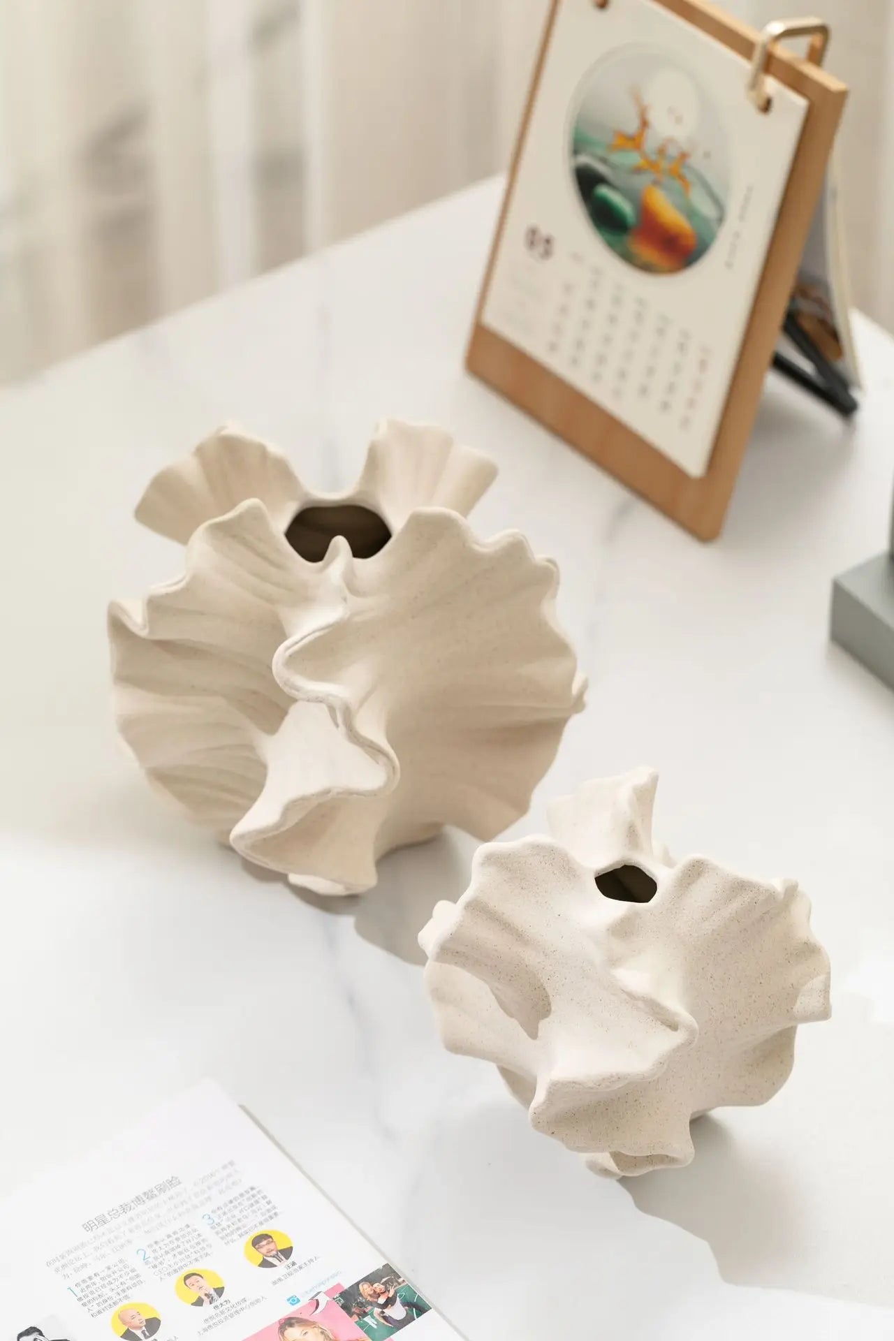 Petal Wave Vase by PurelyhomeDeco