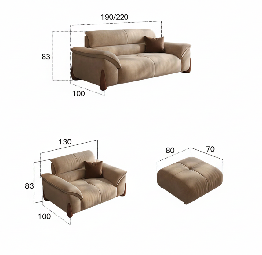 CASA BIANCA™ Luxury White Sofa & Armchair Set by PurelyhomeDeco
