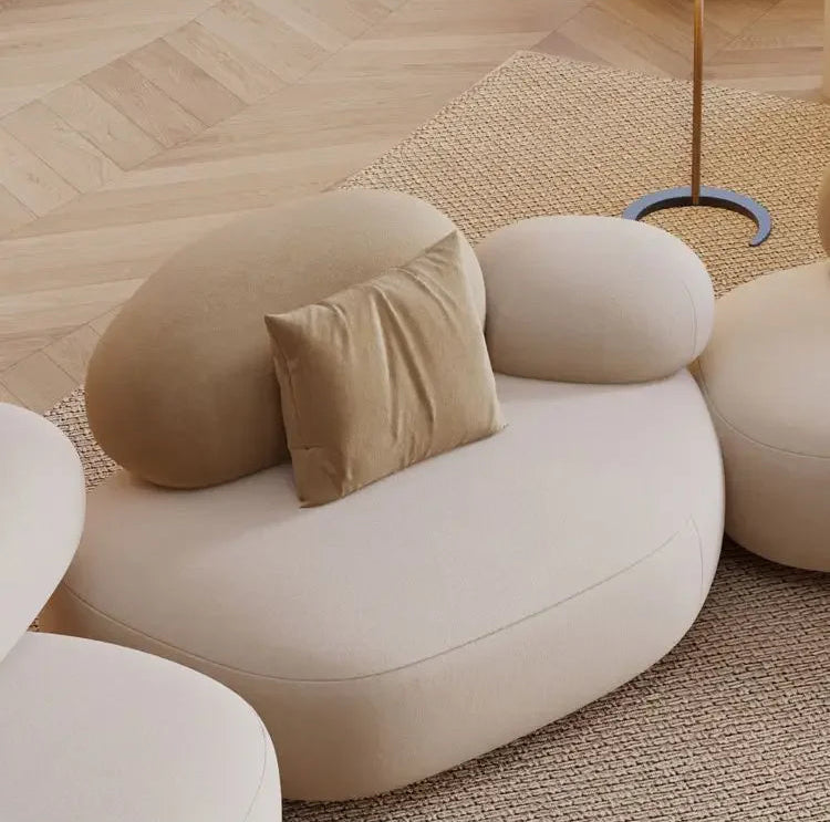 SERÉA™ Cobblestone Curve Sofa | Modern Light Luxury Living Seat by PurelyhomeDeco