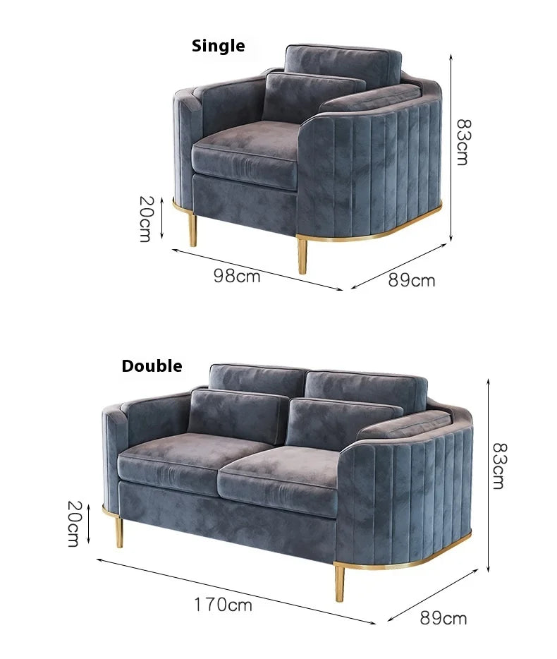 VerdeLuxe Modern L Shaped Sofa With Wood Frame And Composite Fabric by PurelyhomeDeco