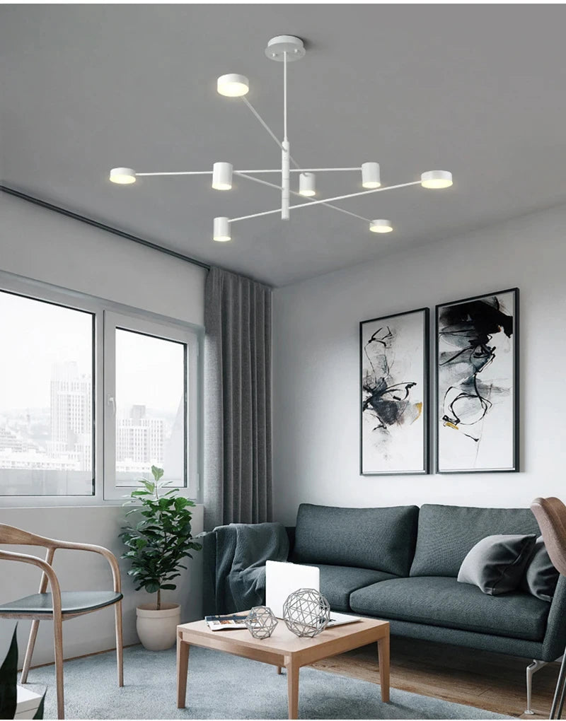Linea Pivot Chandelier by PurelyhomeDeco