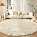 Crème Halo Rug by PurelyhomeDeco