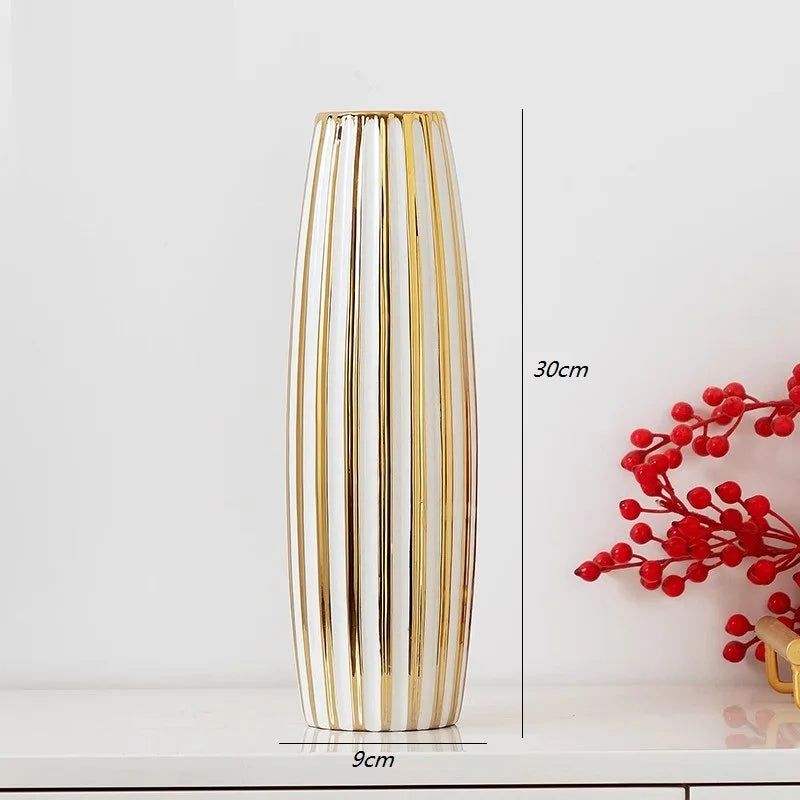 Château Luxe Gold Vase by PurelyhomeDeco