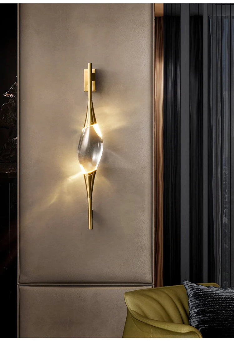 Aurea Crystal Wall Lamp by PurelyhomeDeco