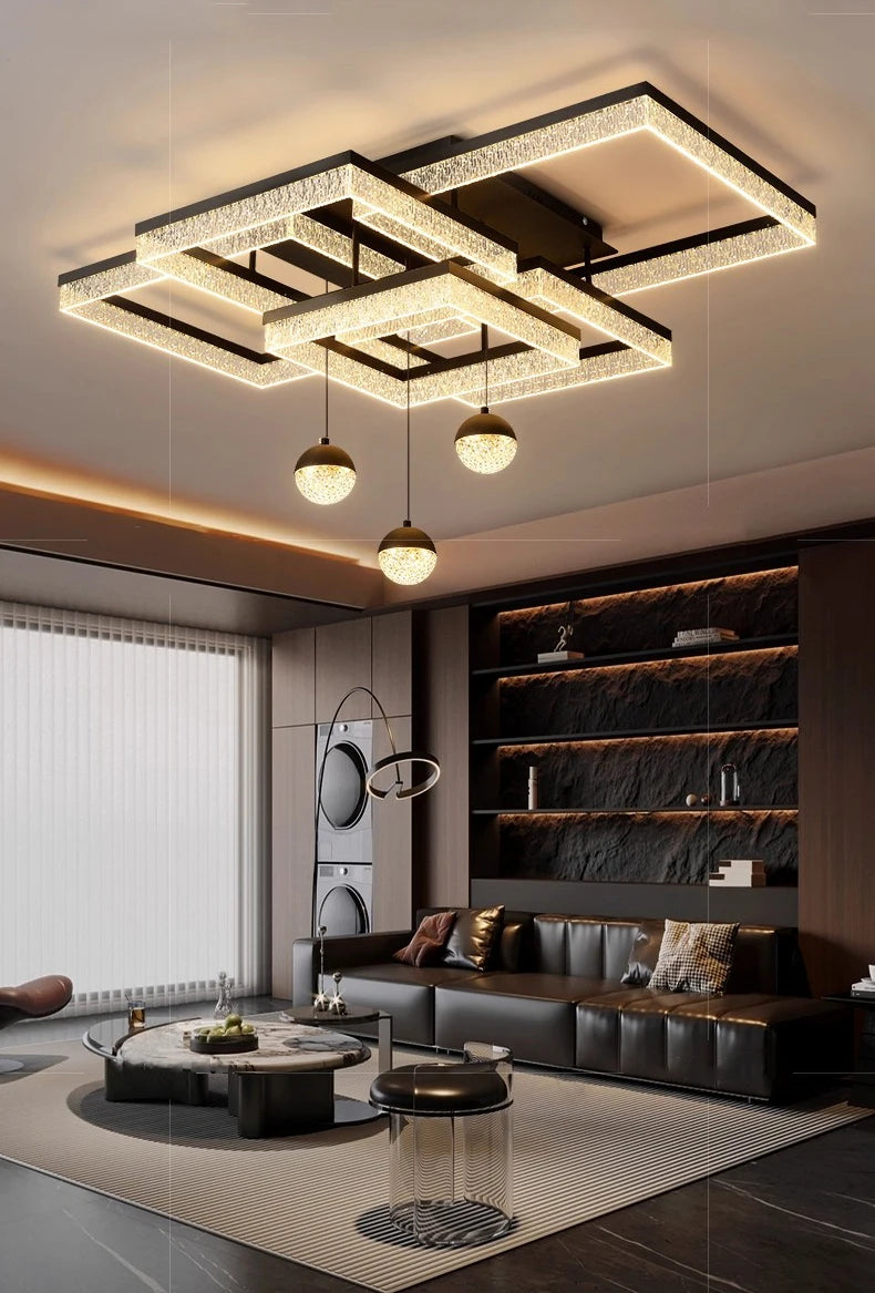 Crystal Cascade Chandelier by PurelyhomeDeco