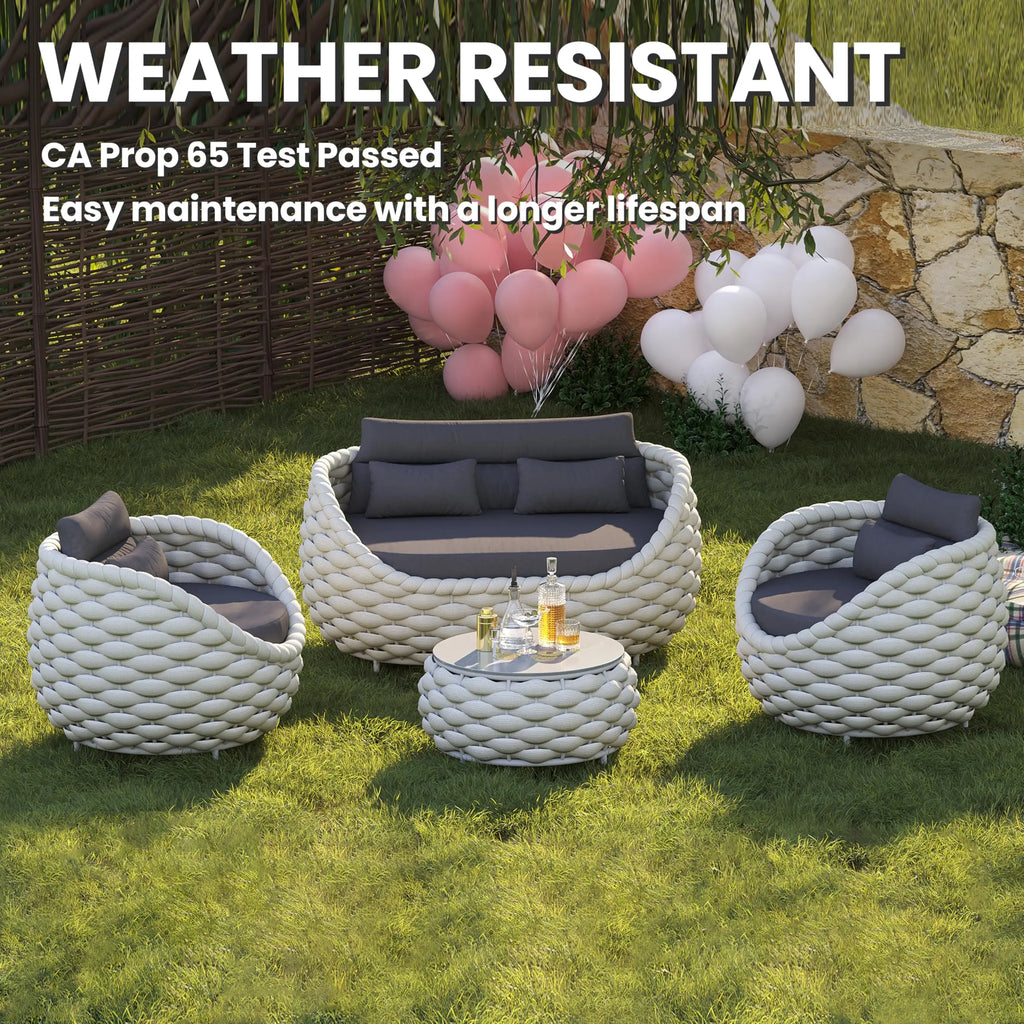BistroLuxe™ — Luxury All-Weather Rattan Bistro Set for Elegant Outdoor Living by PurelyhomeDeco