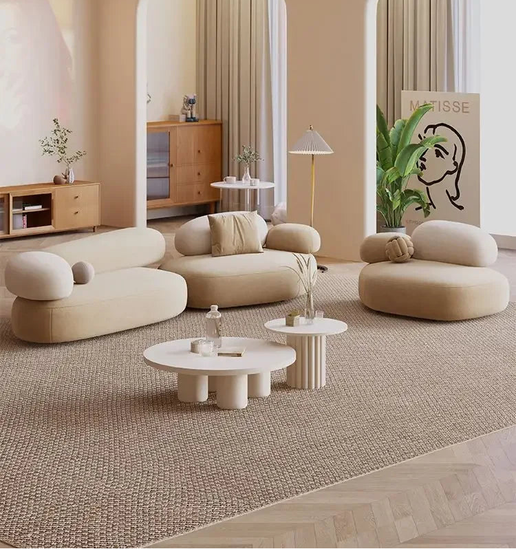 SERÉA™ Cobblestone Curve Sofa | Modern Light Luxury Living Seat by PurelyhomeDeco