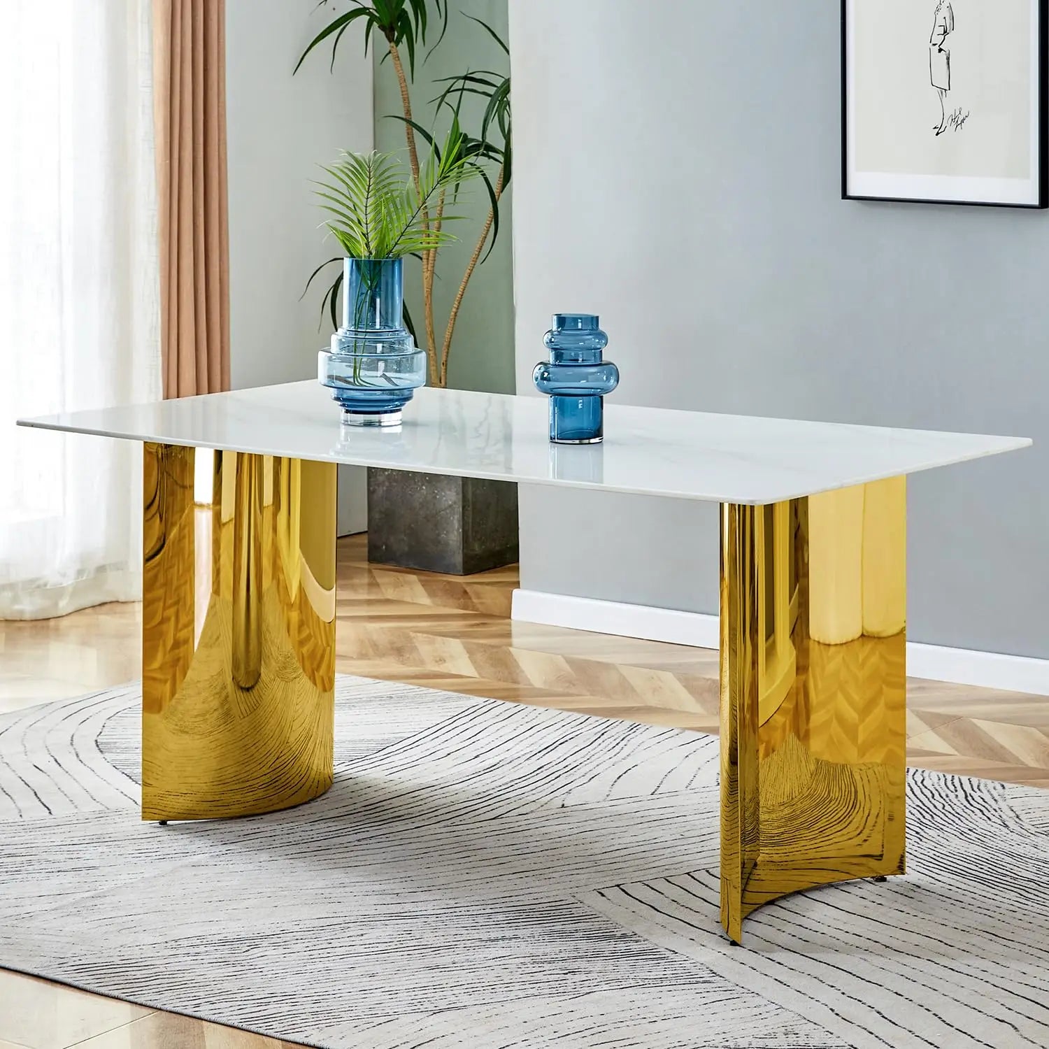 NEXRA™ Modern Marble Multi-Space Table by PurelyhomeDeco