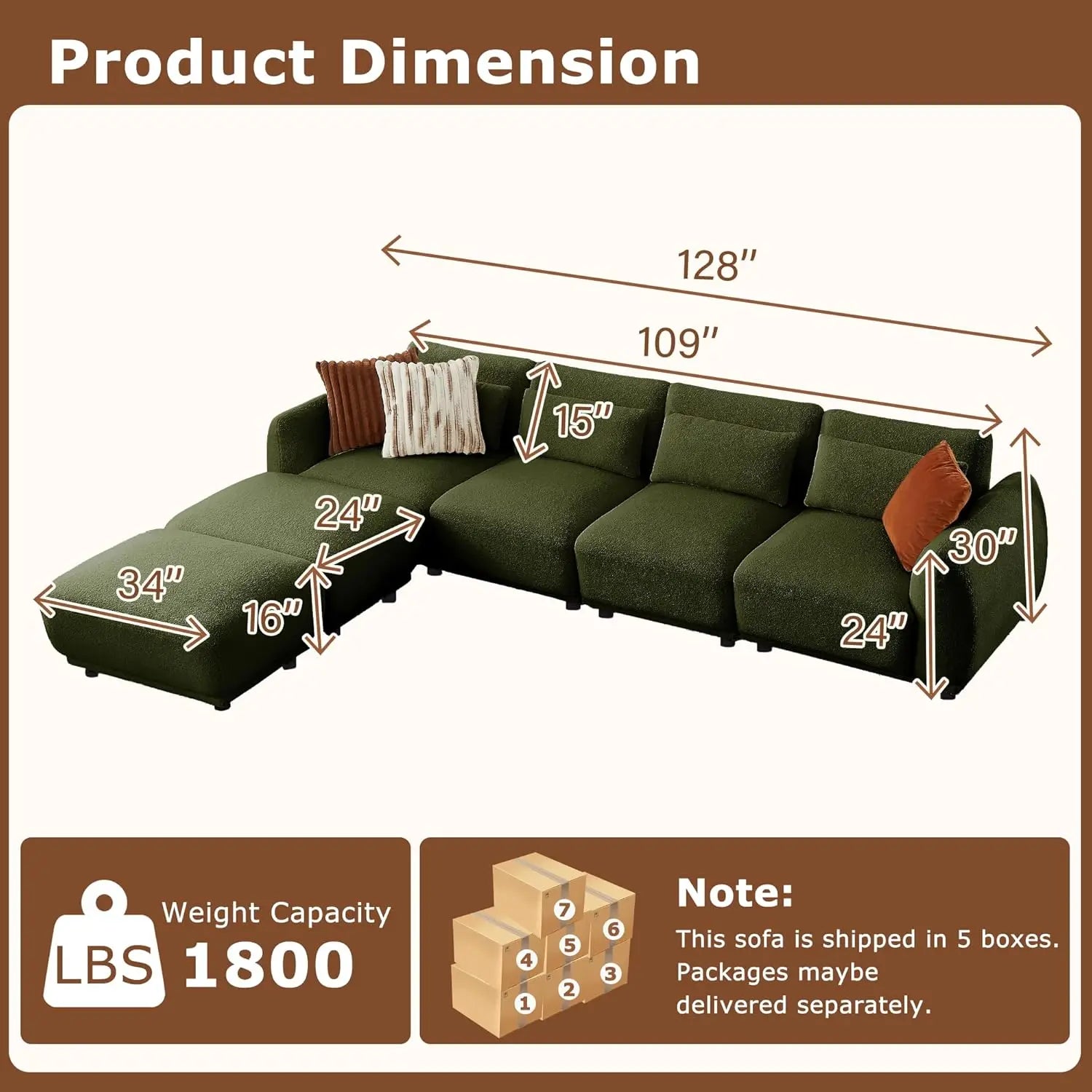 TITANO U-SHAPE™ Sofa by PurelyhomeDeco