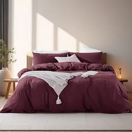 Burgundy Royale™ Organic Cotton Set by PurelyhomeDeco