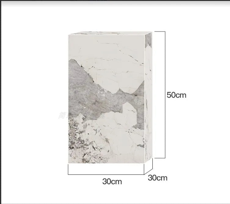 Linea Bulgari Edge Rock Slab Corner Table by PurelyhomeDeco