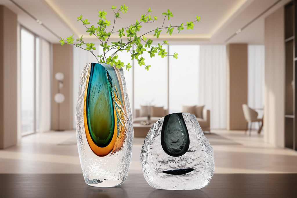 Prism Fade Glass Vase by PurelyhomeDeco