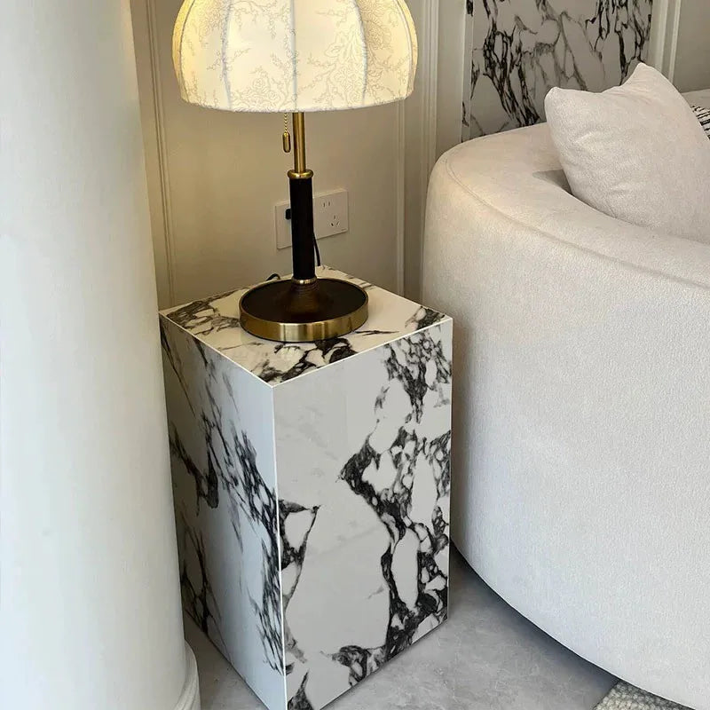 Linea Bulgari Edge Rock Slab Corner Table by PurelyhomeDeco
